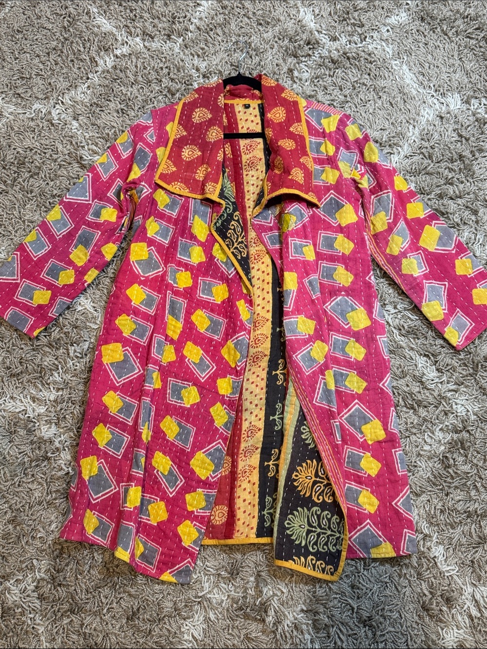 NWOT Boho Kantha Patchwork Jacket size Medium - Picture 13 of 13